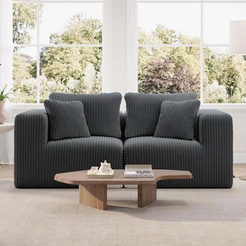 Novilla 70.8" Modular Loveseat Sofa, Small Space Sectional Couch, Modern Cloud by Novilla
