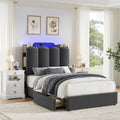 HOSTACK Twin Upholstered Platform Bed Frame by HOSTACK