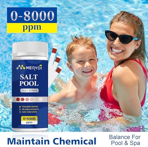 Saltwater Pool Test Strips, 0-8000 ppm, Salt Test Strips - Image 3