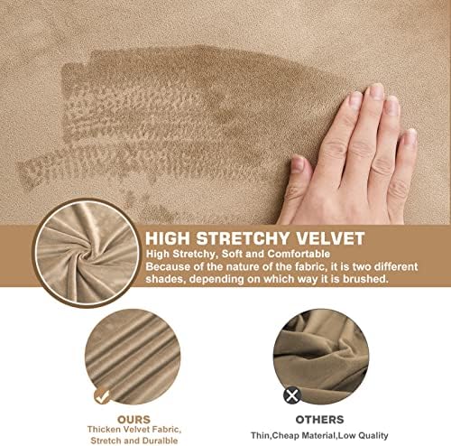 NeColorLife Velvet Square Ottoman Cover - Image 3