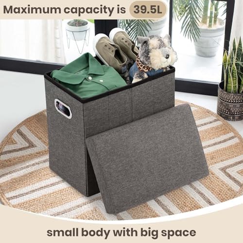COSYLAND Ottoman with Storage Collapsible - Image 5