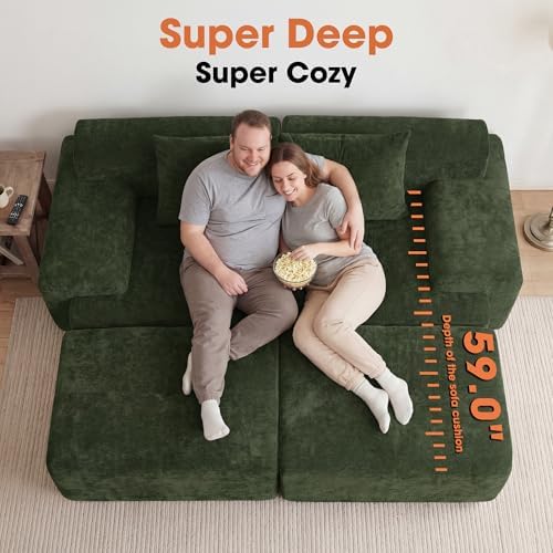 84" Modular Loveseat Couch - Image 3