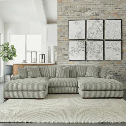 Signature Design by Ashley Double Chaise Sectional Sofa, 139 in - Image 2