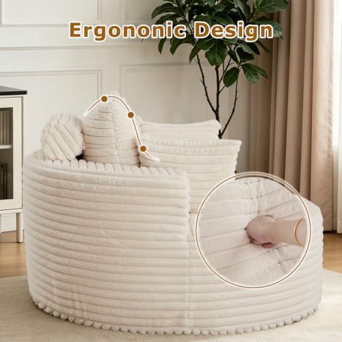 Oversized Chaise Lounge Chair Indoor, Boneless Sleeper Sofa Bed - Image 7