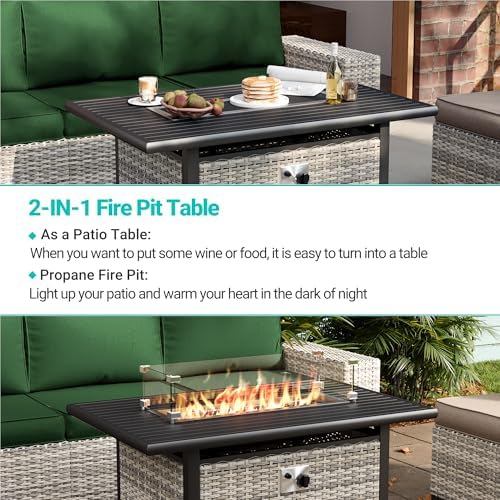 10Pcs Patio Rocking Swivel Chair - Image 6