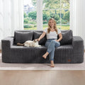 ZurNesfure Sofa Couch 3-Seater Boneless Sofa by ZurNesfure