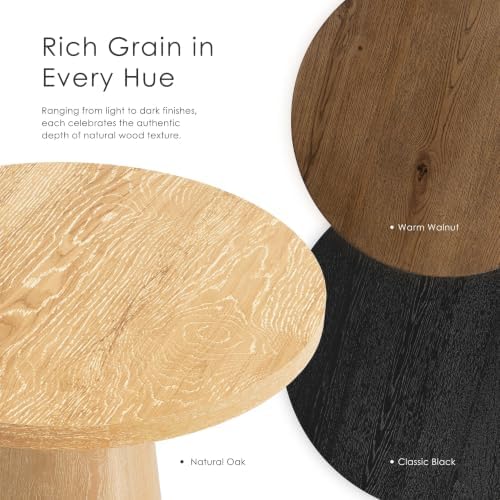Furniture of America Lestara Modern Solid Wood 20-inch Round End Table - Image 6