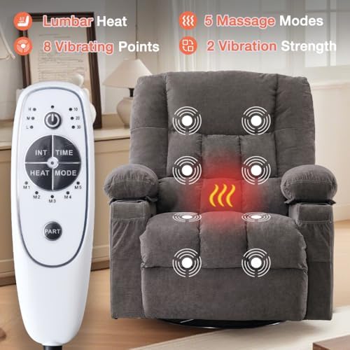 MAHOMICO Recliner Chair with Cup Holders - Image 3