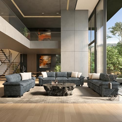 HERA'S HOUSE Modular Sectional Sofa and Loveseat Set 3 Piece Cloud Sofa Set by HERASHOUSE