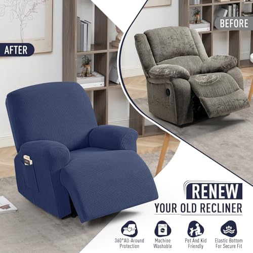 TAOCOCO Stretch Recliner Chair Covers 4 Piece - Image 4