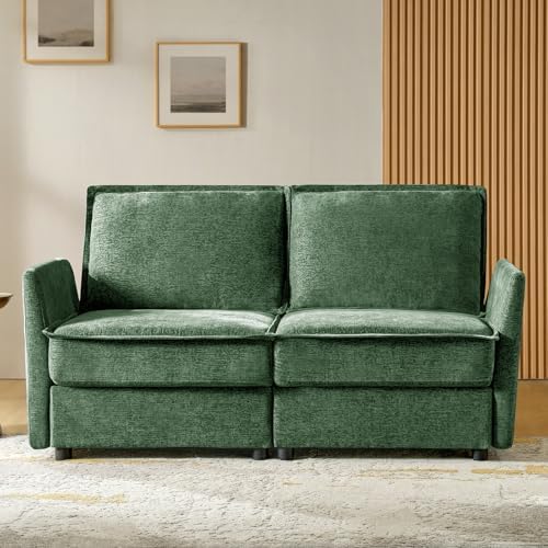 HULALA HOME Modern Chenille Loveseat Sofa by HULALAHOME