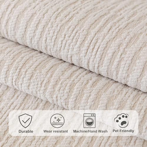 Soft Waterproof Chenille Cover Washable, Non Slip Sectional Sofa Covers - Image 4