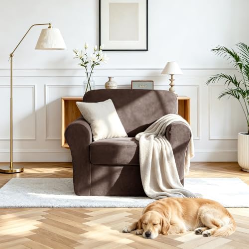 Luxury Velvet Sofa Covers for 1 Cushion Couch - Image 2
