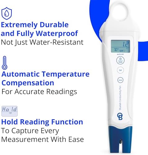 Bluelab PENCON Conductivity Pen and Digital TDS Meter, Water Tester - Image 6