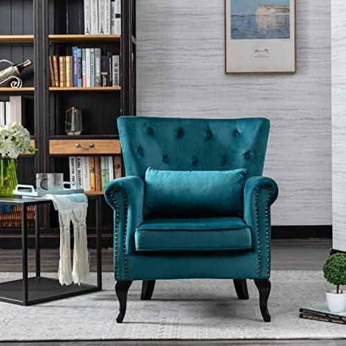 LZAREAL Accent Reading Arm Chairs Set of 2 - Image 2