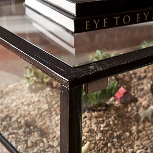 SEI Furniture Metal Terrarium Fish Display Coffee Table - Image 4
