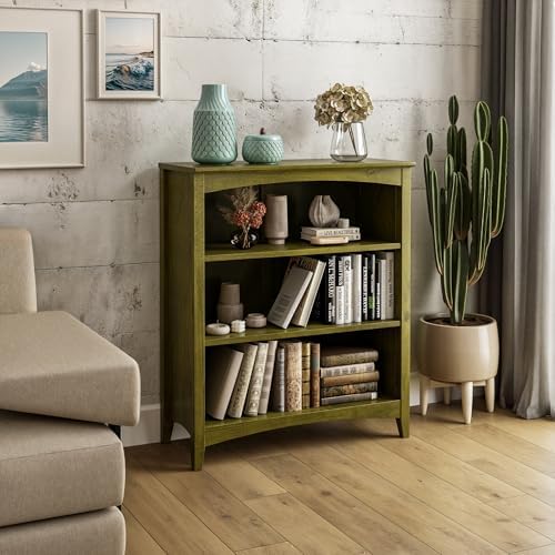 Camaflexi Shaker Style 3 Shelf Bookcase/Solid Wood / 36" High/Adjustable - Image 5