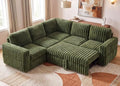HONBAY Plush Corduroy Modular Sectional Sofa by HONBAY