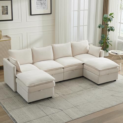 105" Cloud 4 Seater Sectional Modular Couch by Abbrevi