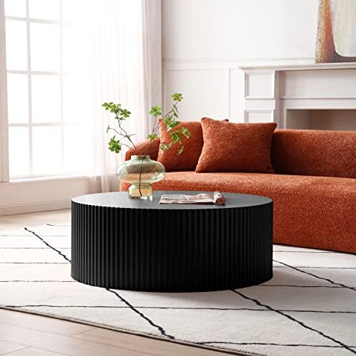 Round Coffee Table, Mid Century Table Coffee Living Room Modern Coffee Table by SCANORDIC