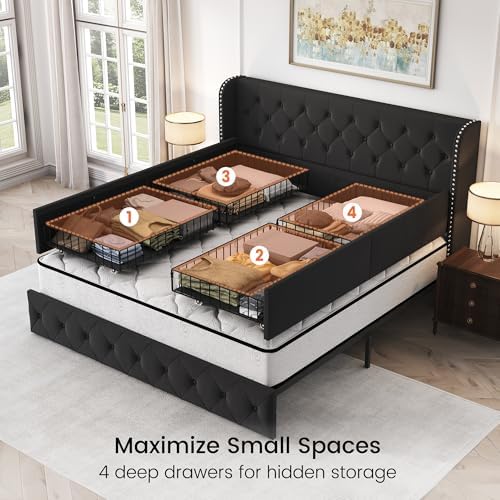 LARMACE King Size Bed Frame - Image 4