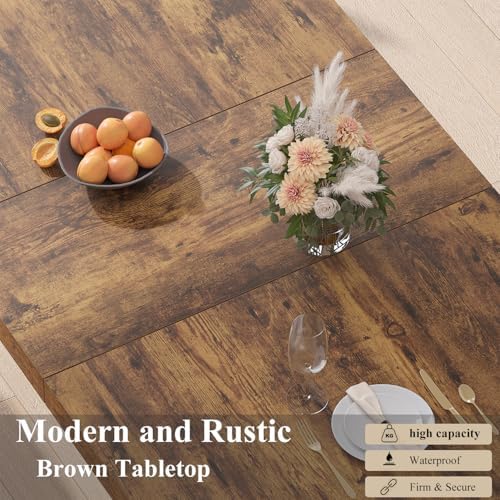 HSH 71" Rustic Brown Dining Table - Image 4