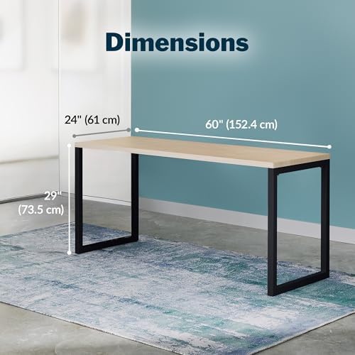 Vari Table for Home Office – 60x24 – Light Wood/Black - Image 2