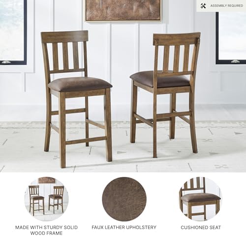 Signature Design by Ashley Wood Counter Height Bar Stools - Image 4