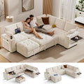 Vipbear 111" Modular Sectional Sleeper Sofa by VipbearLiving