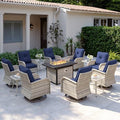 13Pcs Patio Rocking Swivel Chair by MuphyersPatioFurniture