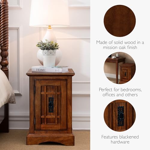 Leick Home Mission Cabinet End Table, Mission Oak - Image 6