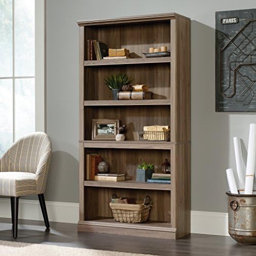 Sauder 5 Tier Book Shelf Wooden Bookcase Multipurpose Bookshelf - Image 2