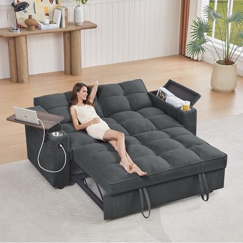 hansones ​66" Multi-Functional Pull-Out Sofa Bed by hansones