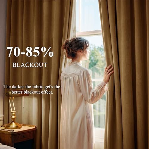 StangH Gold Brown Velvet Curtains - Image 3