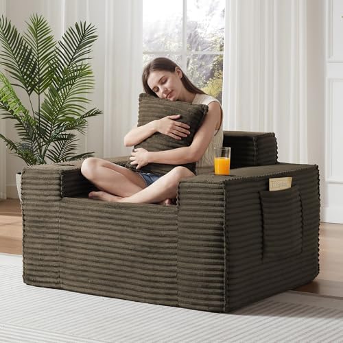 2 Piece Set Comfy Boneless Sofa Couch - Image 2