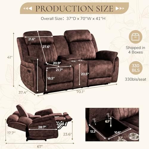 Power Reclining Loveseat with Zero Gravity, Power Reclining Loveseat with - Image 2