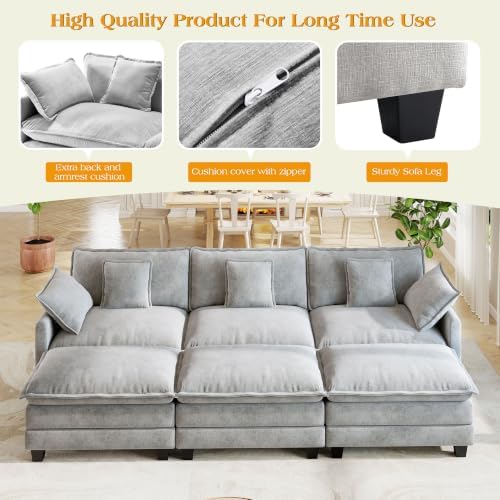 Hanherry Modular Sectional Sofa, Cloud Couch - Image 4