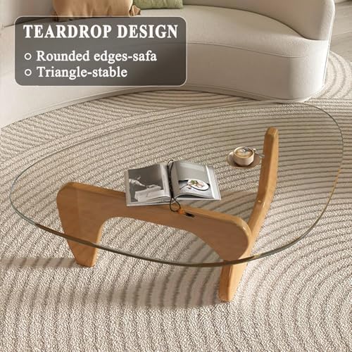 Mid Century Modern Glass Coffee Table, Coffee Table - Image 4