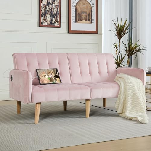 65'' Convertible Futon Sofa Bed - Image 3