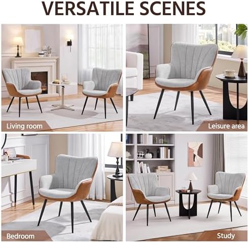 Yaheetech Accent Chair, Upholstered Armchair - Image 5