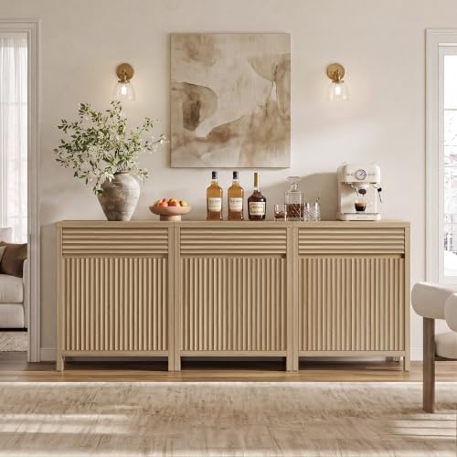 SICOTAS 87" Fluted Buffet Cabinet - Image 6