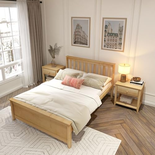 Plank+Beam Solid Wood Full Bed Frame, Platform Bed - Image 6