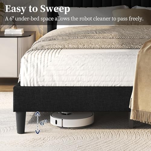 Yaheetech Queen Bed Frame with Headboard - Image 6