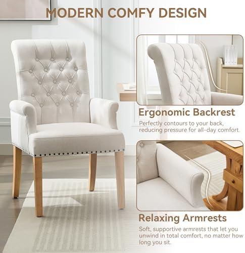 WUTUTUEE Fabric Dining Chair - Image 3