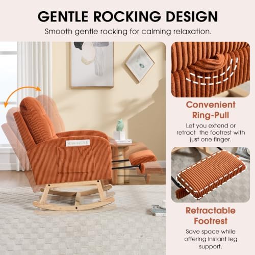 Nursery Glider, Rocking Chair Nursery - Image 4