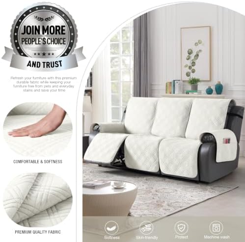 TAOCOCO Waterproof Recliner Sofa Cover Non Slip - Image 3