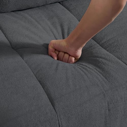 102" L Shaped Couch, 6 Seater Sectional Sofa - Image 6