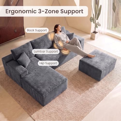 Boneless Couch Modular Sectional Sofa Cloud Couch - Image 3