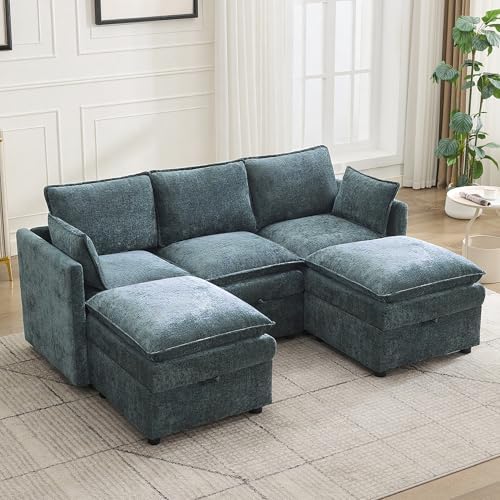 80" Cloud Modular 3 Seater Sofa by Abbrevi