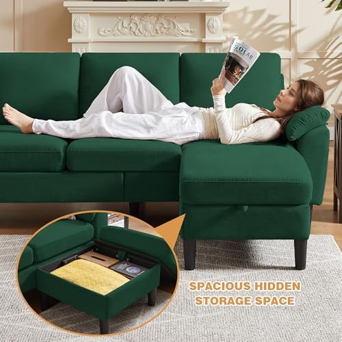 80" Convertible Sectional Sofa Set, Modern Linen Small L Shaped Couch - Image 6